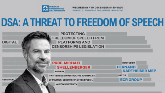 EP - Michael Shellenberger - Protecting Freedom of Speech from Digital Platforms and Censorship Legislation